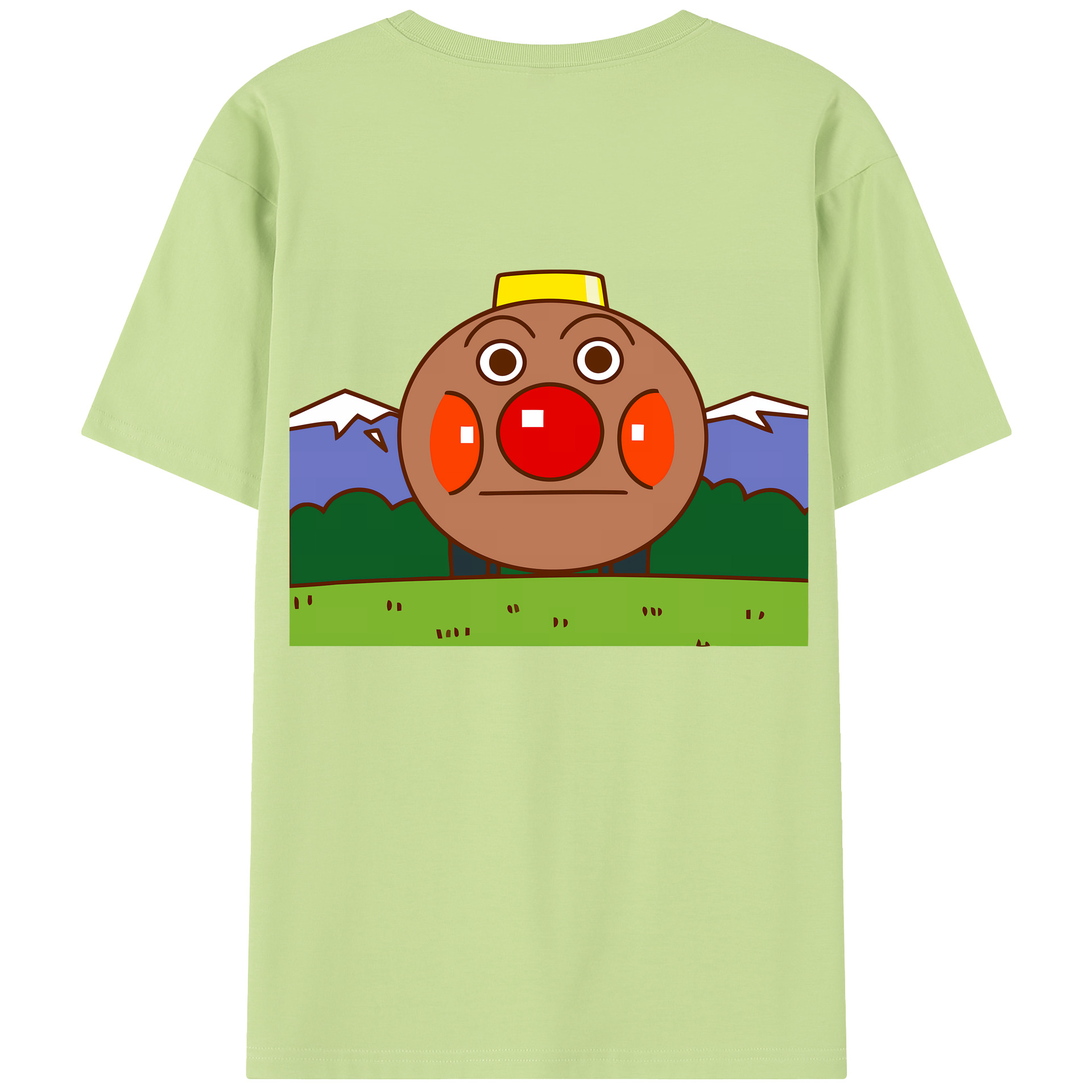（画像用） アンパンマン Anpanman 綿100％半袖Tシャツ（背面プリント）